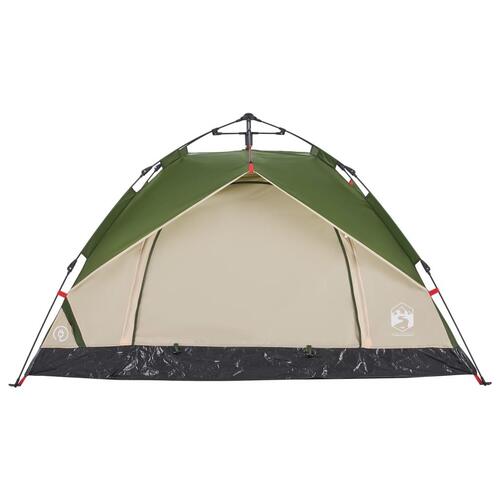 2-personers campingtelt kuppel quick-release grøn