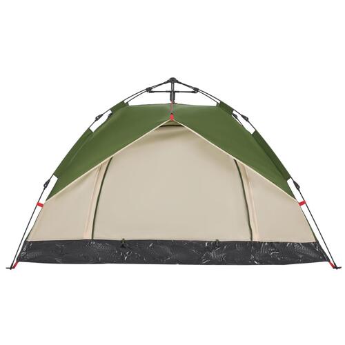 2-personers campingtelt kuppel quick-release grøn