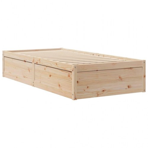 Sengeramme 90x200 cm i massivt fyrretræ - uden madras