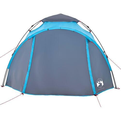 3-personers campingtelt kuppel quick-release blå