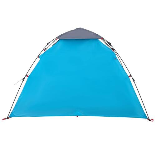 3-personers campingtelt kuppel quick-release blå