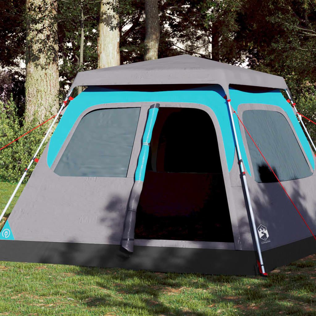 4 Personers Campingtelt Quick Release Blå