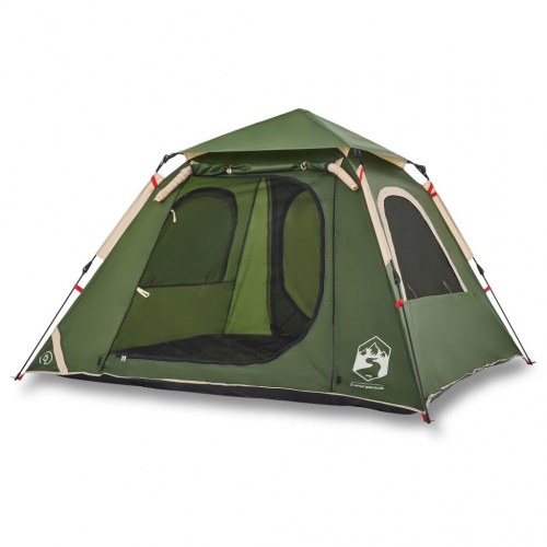 Campingtelt 4 personer med quick-release - grøn