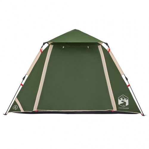 Campingtelt 4 personer med quick-release - grøn