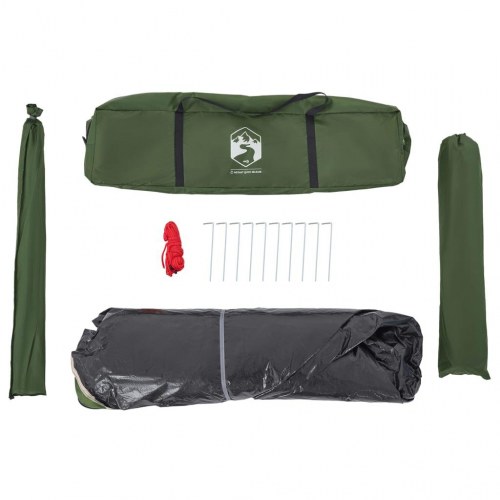 Campingtelt 4 personer med quick-release - grøn