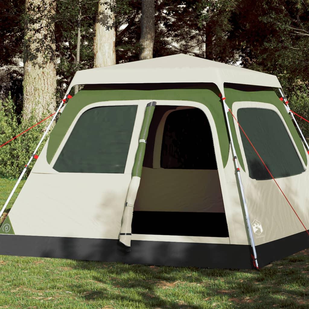 4 Personers Campingtelt Quick Release Grøn