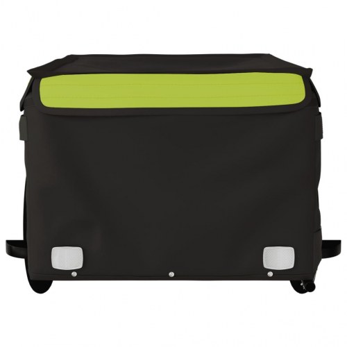 Cykelanhænger 45 kg - jern, sort/grøn