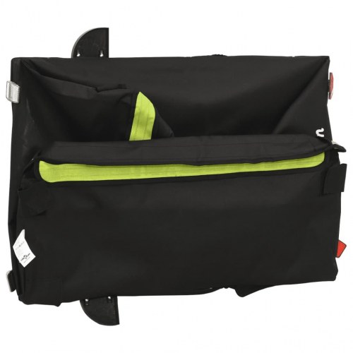 Cykelanhænger 45 kg - jern, sort/grøn