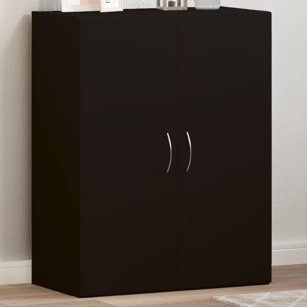 Arkivskab 60x32x77,5 cm konstrueret træ sort