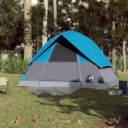 3-personers campingtelt vandafvisende blå