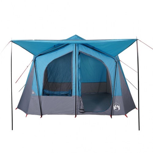 5-personers campingtelt vandafvisende blå