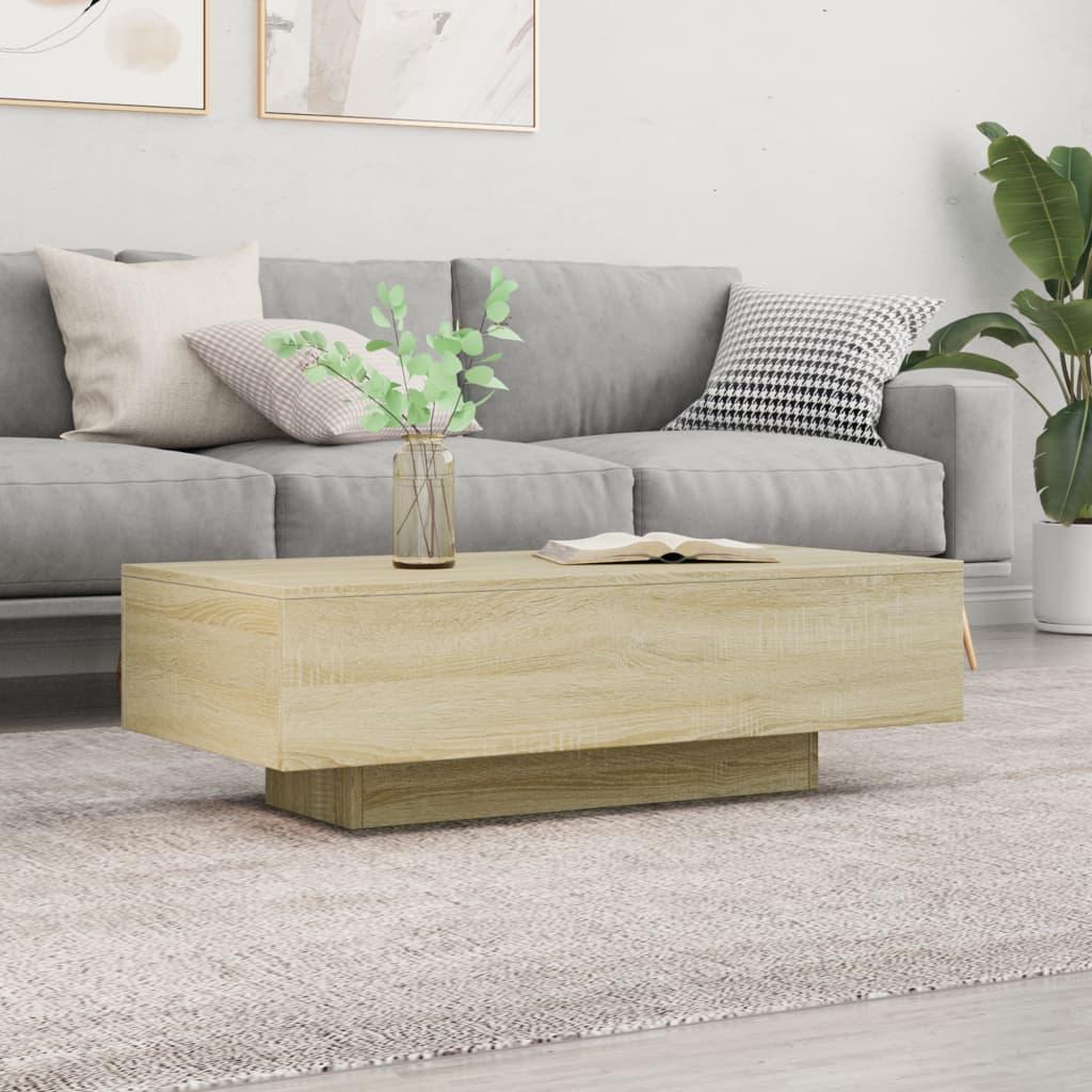 Sofabord 100x49 5x31 Cm Konstrueret Træ Sonoma Eg