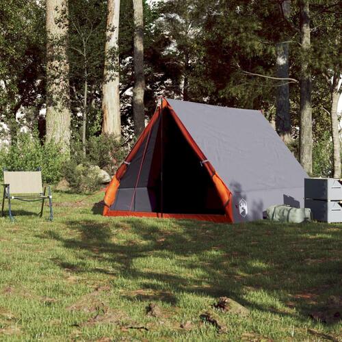 2-personers campingtelt A-stel vandafvisende grå