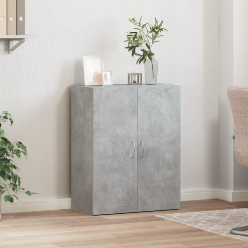 Arkivskab 60 × 32 × 77,5 cm i konstrueret træ - betongrå