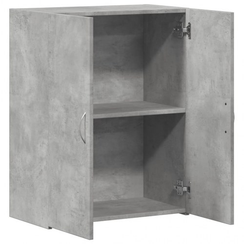 Arkivskab 60 × 32 × 77,5 cm i konstrueret træ - betongrå