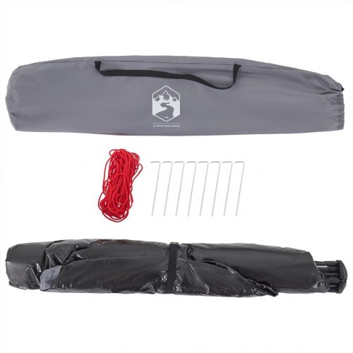 3-personers campingtelt vandafvisende quick-release grå