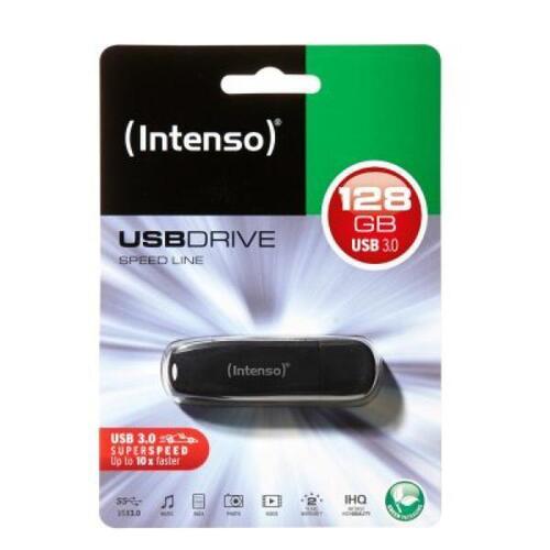 USB-stik INTENSO Speed Line USB 3.0 128 GB Sort 128 GB USB-stik
