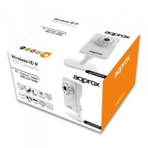 IP-kamera approx! APPIP03HDP2P HD IR P2P micro SD Wifi Hvid