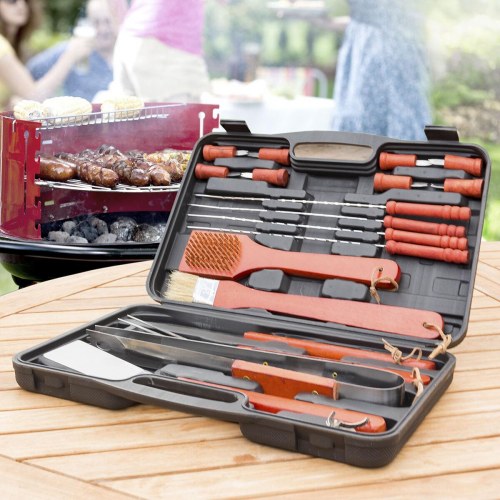 Barbecase - lille grillkuffert med 18 dele