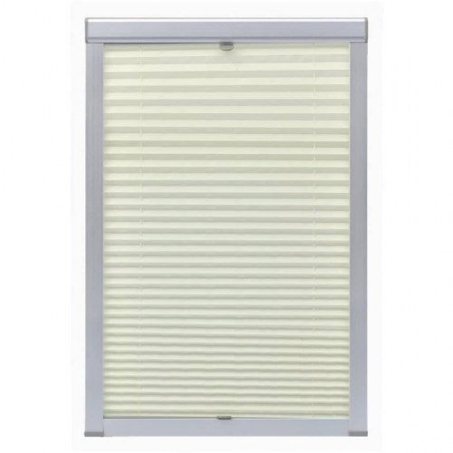 Plisségardin C04 cremefarvet