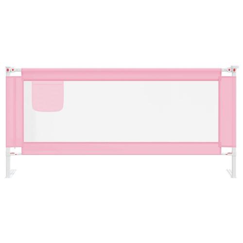 Sengegest til børneseng 200x25 cm stof pink