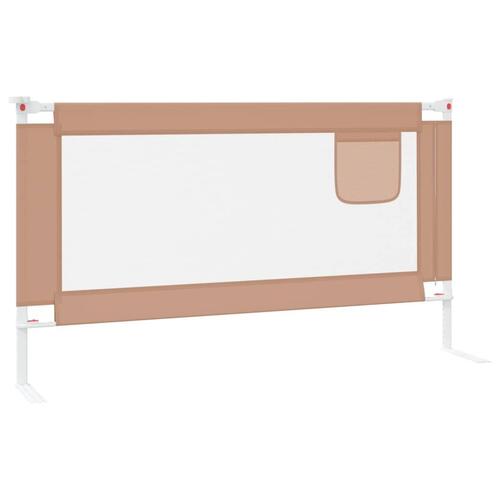 Sengehest 150x25 cm stof gråbrun