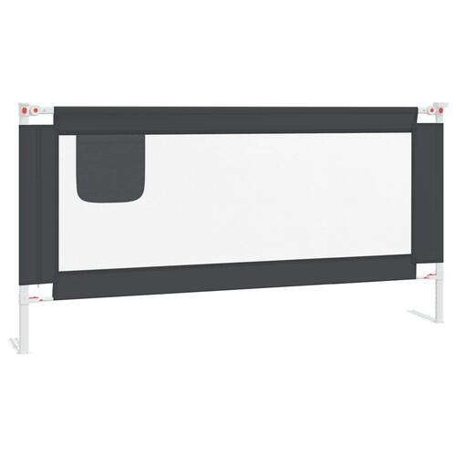 Sengehest 180x25 cm stof mørkegrå