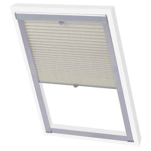 Plisségardin PK08 cremefarvet