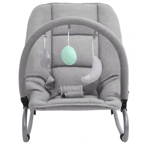 Skråstol til baby stål lysegrå