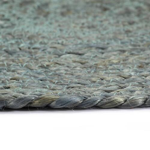 Dækkeservietter 4 stk. rund 38 cm jute olivengrøn
