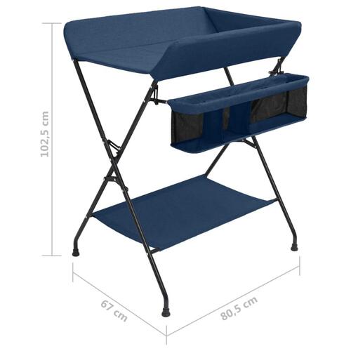 Puslebord jern marineblå