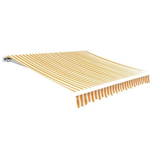 Markisedug 6x3 m solsikkegul og hvid (stel medfølger ikke)