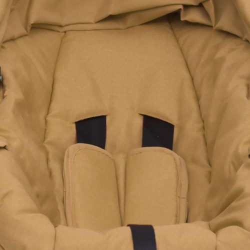 Babyautostol 42x65x57 cm gråbrun