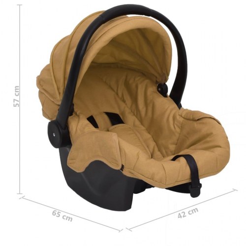 Babyautostol 42x65x57 cm gråbrun