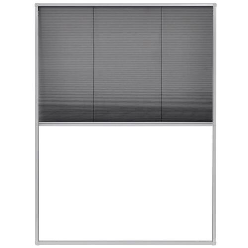 Plisseret insektnet til vinduer aluminium 60 x 80 cm