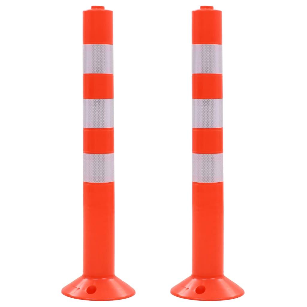 vidaXL trafikkegler 2 stk. plastik 75 cm