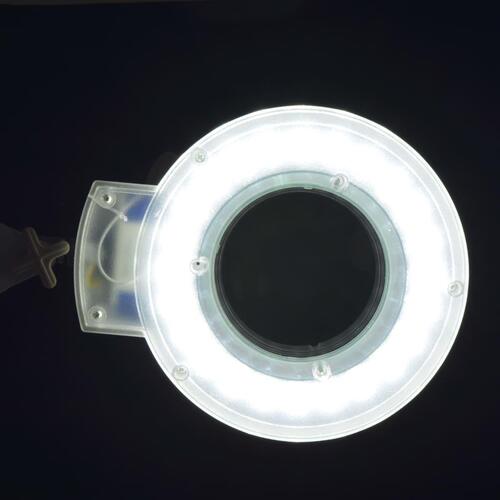 Opretstående forstørrelsesglas med lampe