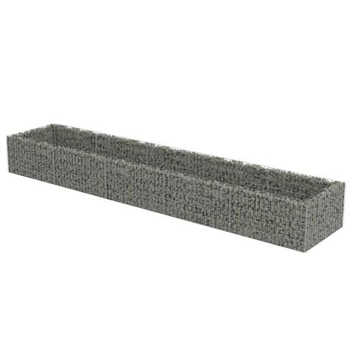 Gabion-højbed 450x90x50 cm galvaniseret stål