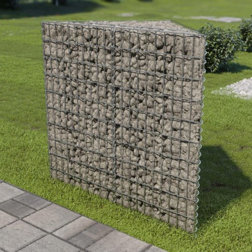 Gabion-højbed 75x75x100 cm galvaniseret stål