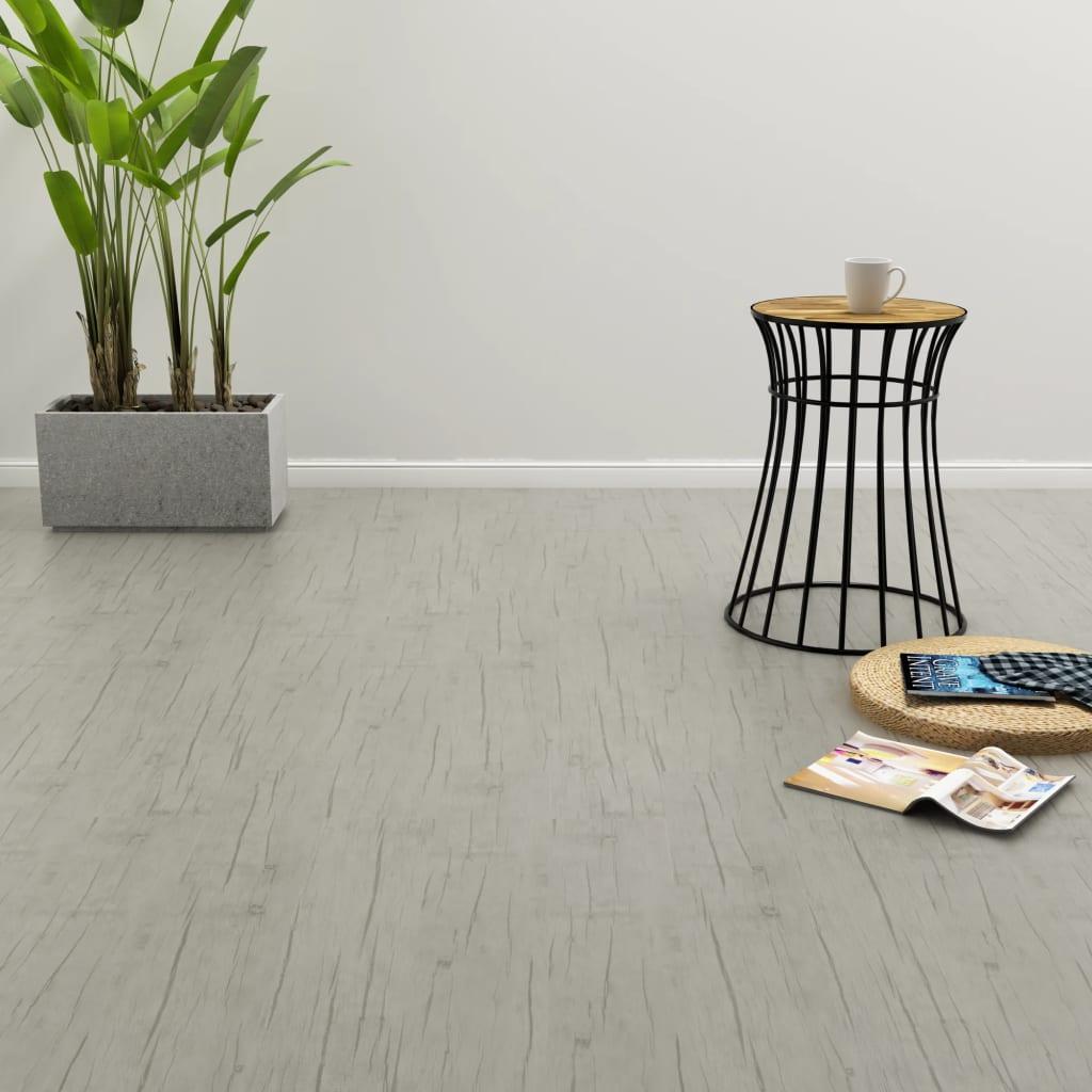 Selvklæbende gulvbrædder 4,46 m² 3 mm PVC egetræ vasket finish