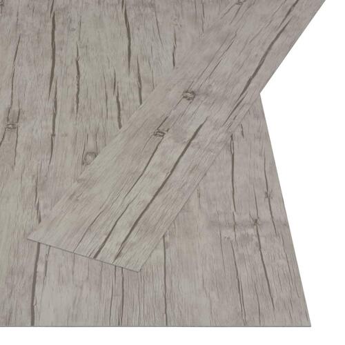 Selvklæbende gulvbrædder 4,46 m² 3 mm PVC egetræ vasket finish