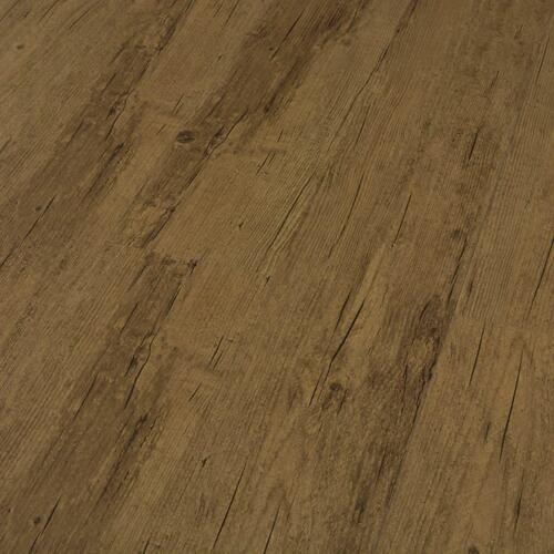 Klikgulv 3,51 m² 4 mm PVC naturfarvet brun