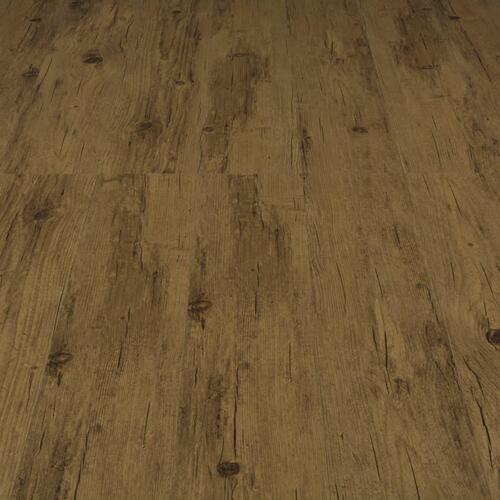 Klikgulv 3,51 m² 4 mm PVC naturfarvet brun