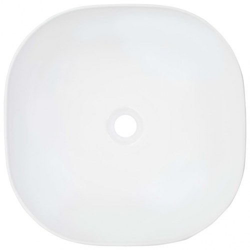 Håndvask i keramik - 42,5 × 42,5 × 14,5 cm, hvid