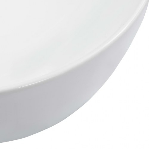Håndvask i keramik - 42,5 × 42,5 × 14,5 cm, hvid