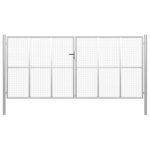 Havelåge galvaniseret stål 415 x 225 cm sølvfarvet