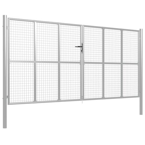 Havelåge galvaniseret stål 415 x 225 cm sølvfarvet