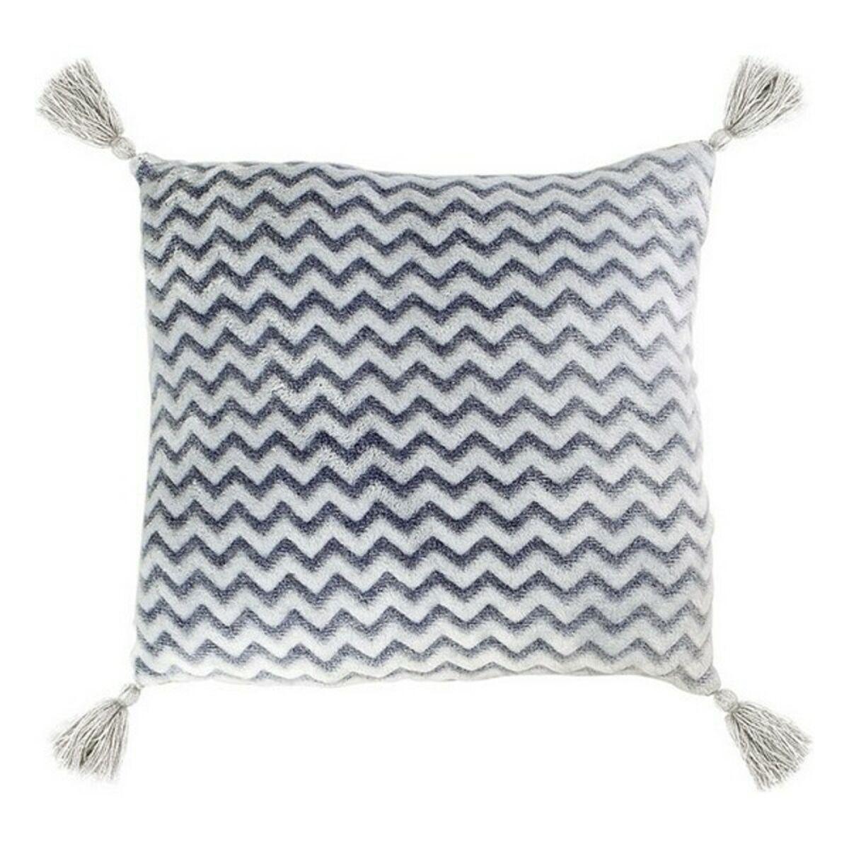 Pude Zigzag 40 X 40 Cm 119635 Marineblå