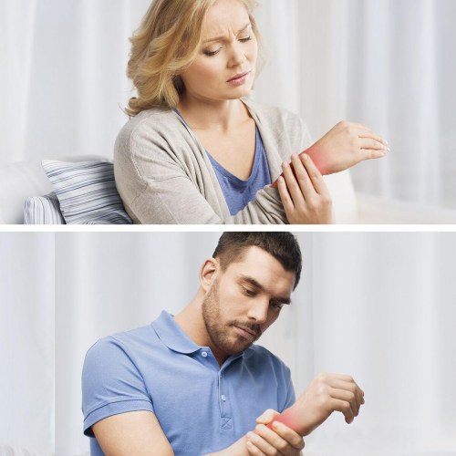 Imontic magnetisk håndledsstøtte med kompression - 2 stk., beige