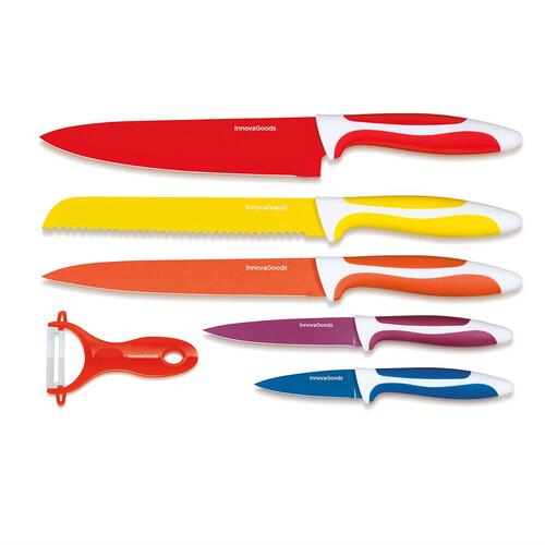 Keramiske Knive og Skræller Knoolvs 6 Dele